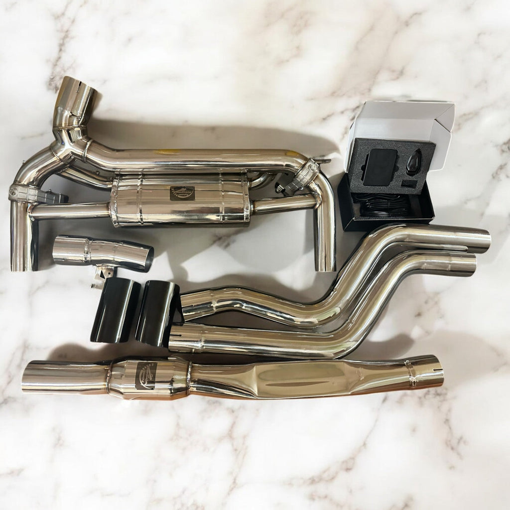 2015-2019 BMW F30 340i B58 Full Valve Performance Exhaust System | Palenon Performance